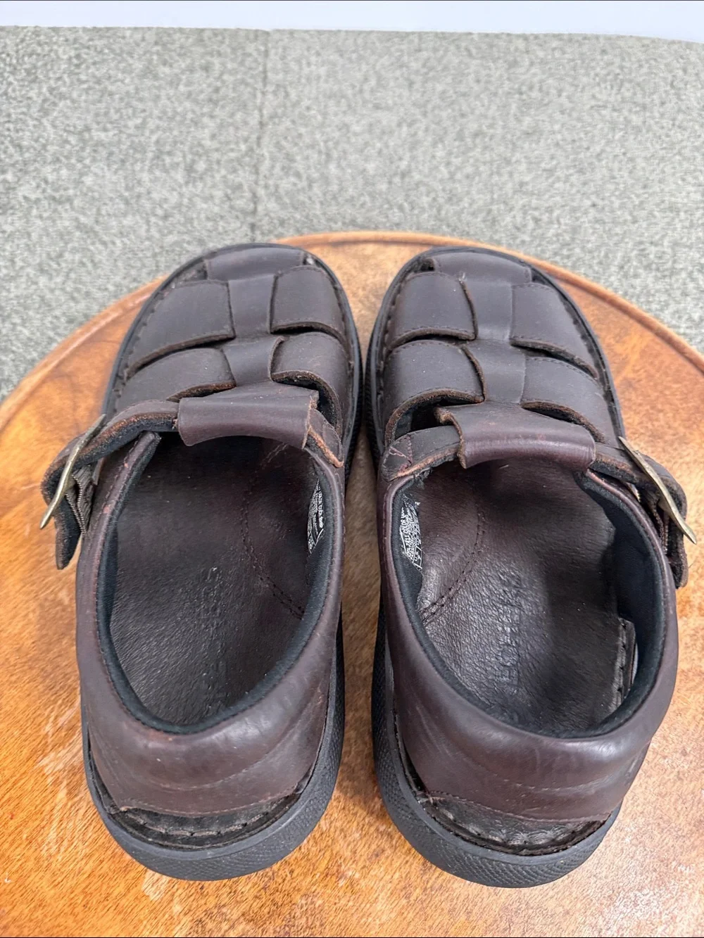 Skechers Sandals Mens 7 Brown Leather Fisherman Buckle Chunky 90s Y2K 7411